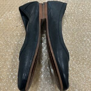 Frye Black Leather Carson Ballet Flats